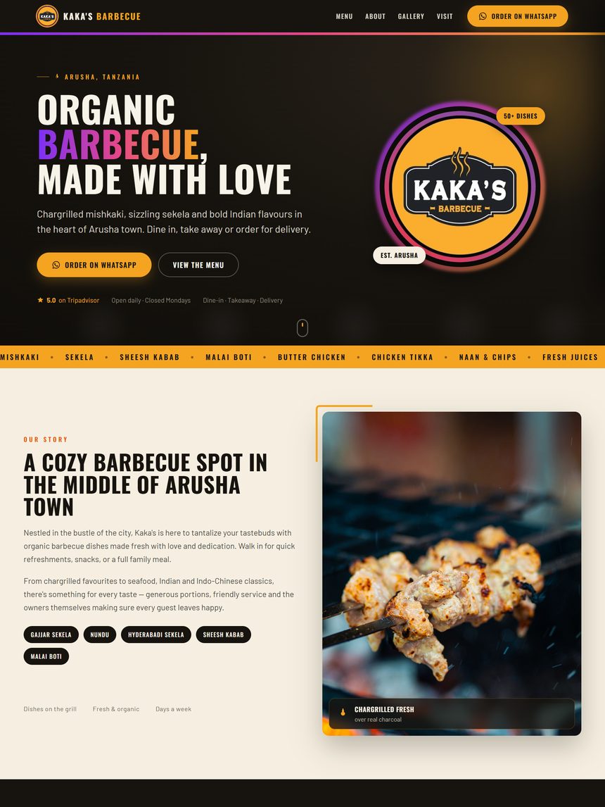 The full homepage, top to bottom