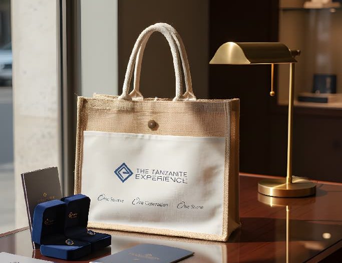 Branded promotional tote bag by HuRu Studios